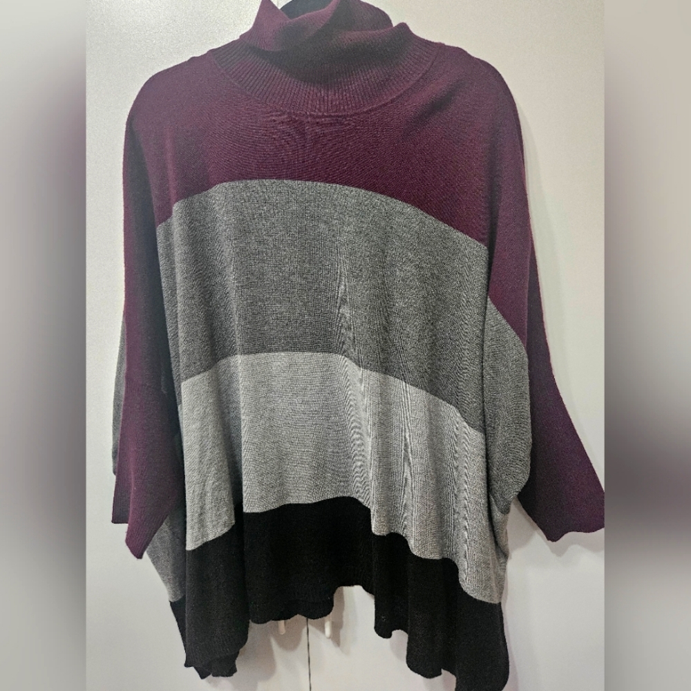 Womens L/XL Calvin Klein Turtleneck Dolan Sleeve Sweater.
